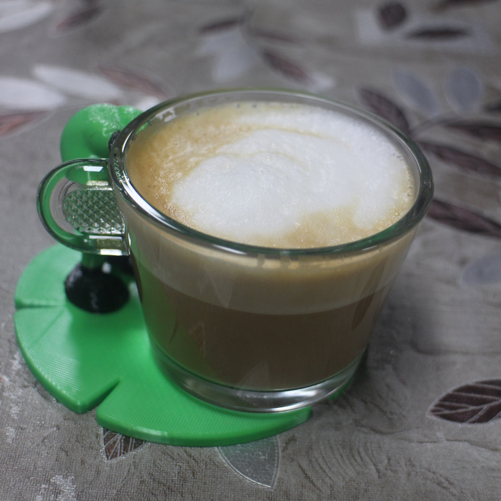 🐸 Frog Man Coffee Coaster – Quirky Amphibian Desk Decor for Gamers & Coffee Lovers